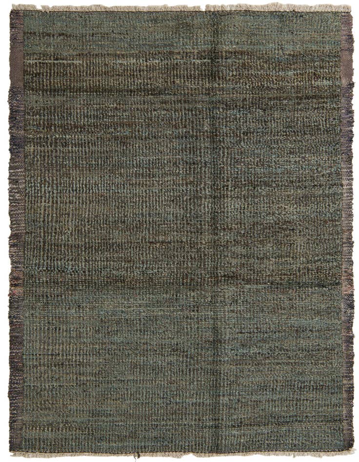 Detail image of 6' 4 x 9' 6 Hand Knotted Moroccan Wool Rug