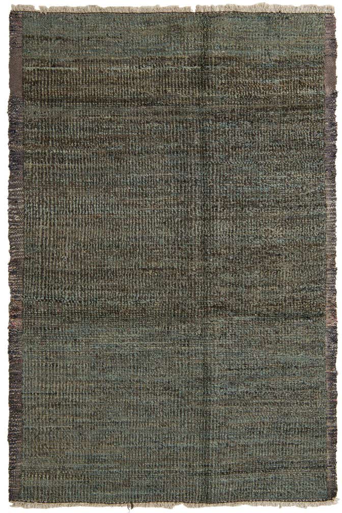 6' 4 x 9' 6 Hand Knotted Moroccan Wool Rug
