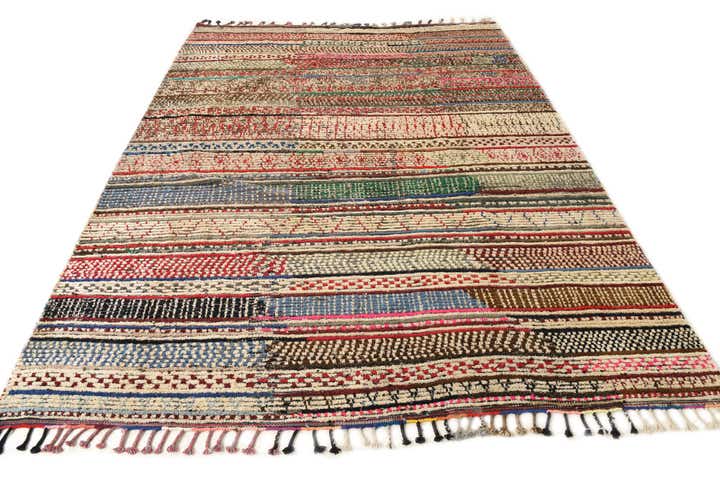 7' 6 x 10' 8 Hand Knotted Moroccan Wool Rug