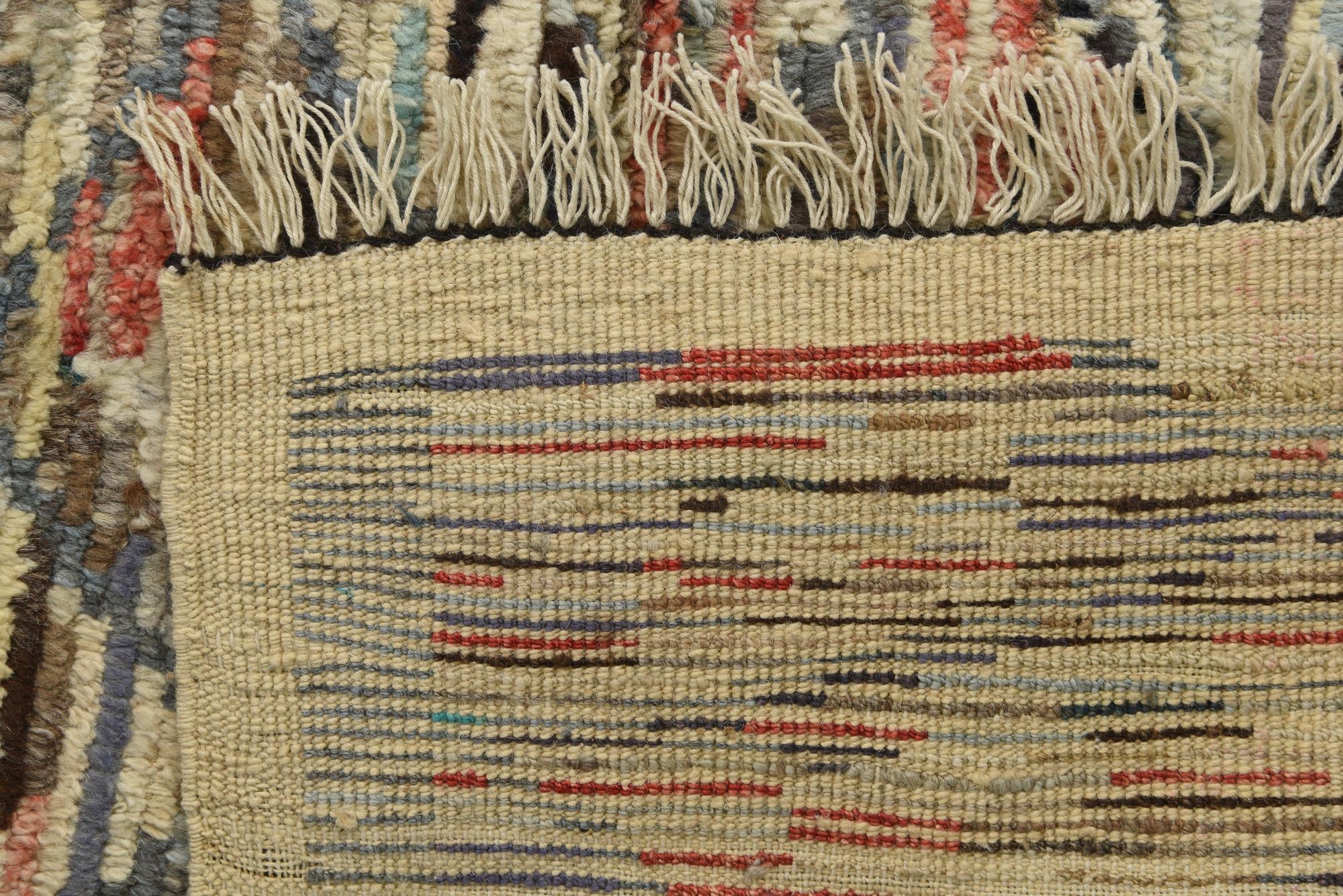 6' 1 x 9' 2 Hand Knotted Moroccan Wool Rug