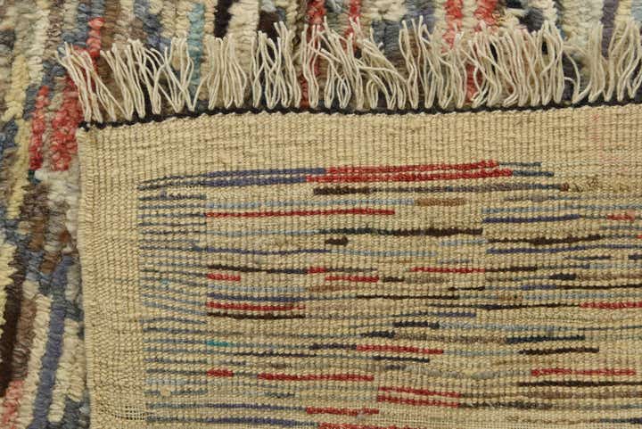 6' 1 x 9' 2 Hand Knotted Moroccan Wool Rug