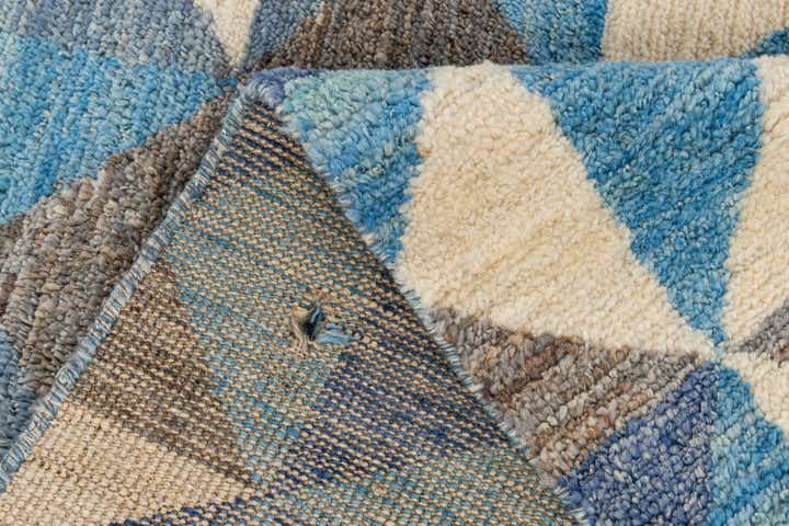 6' 5 x 10' 2 Hand Knotted Moroccan Wool Rug