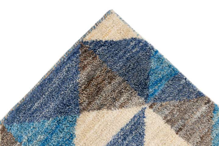 6' 5 x 10' 2 Hand Knotted Moroccan Wool Rug