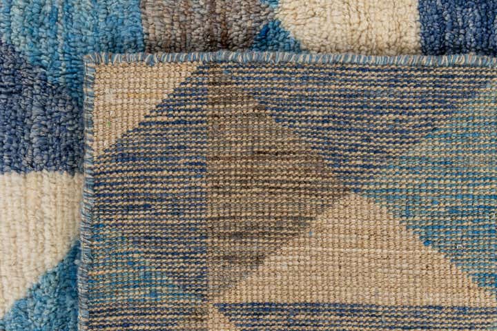 6' 5 x 10' 2 Hand Knotted Moroccan Wool Rug