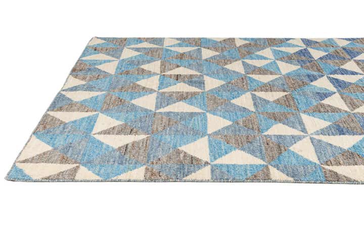 6' 5 x 10' 2 Hand Knotted Moroccan Wool Rug