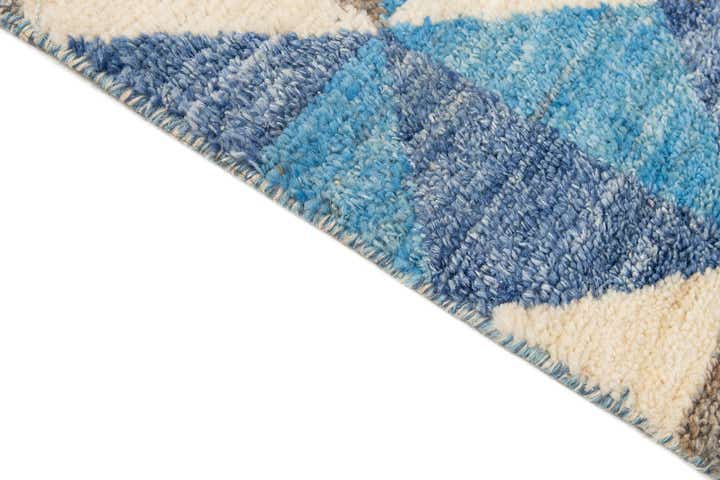 6' 5 x 10' 2 Hand Knotted Moroccan Wool Rug