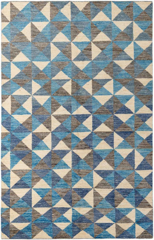 6' 5 x 10' 2 Hand Knotted Moroccan Wool Rug