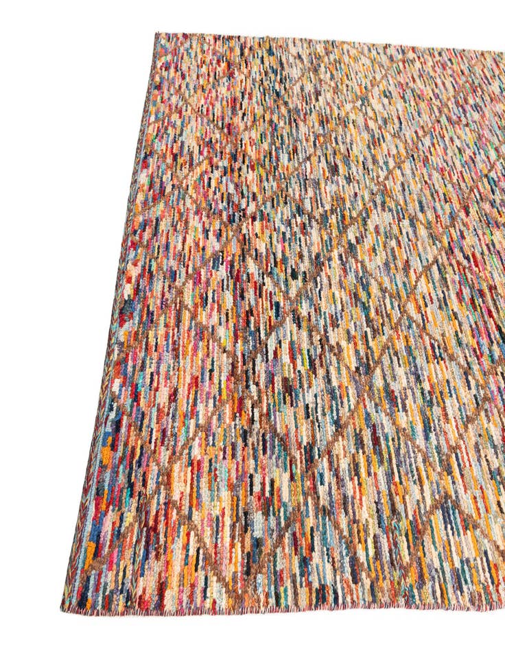 Detail image of 6' x 9' 2 Hand Knotted Moroccan Wool Rug