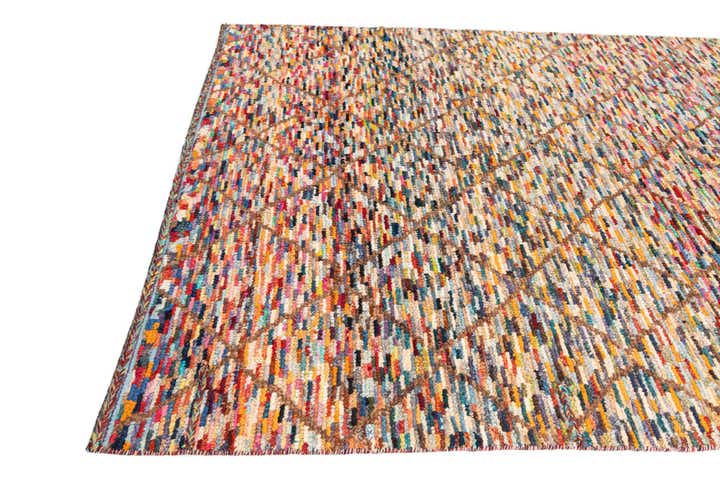 6' x 9' 2 Hand Knotted Moroccan Wool Rug
