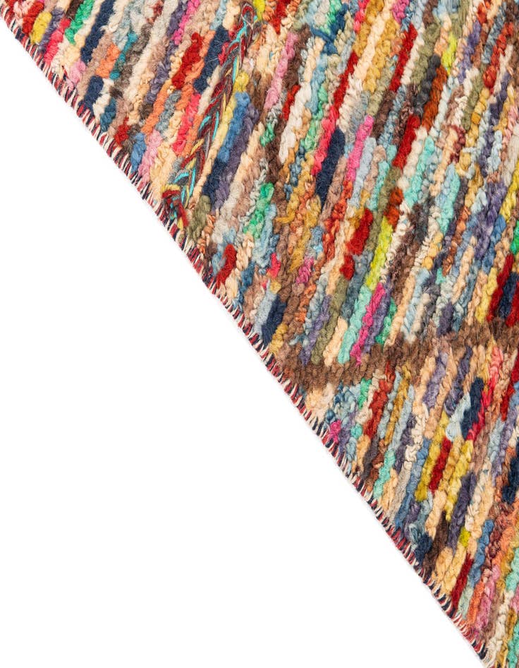 Detail image of 6' x 9' 2 Hand Knotted Moroccan Wool Rug