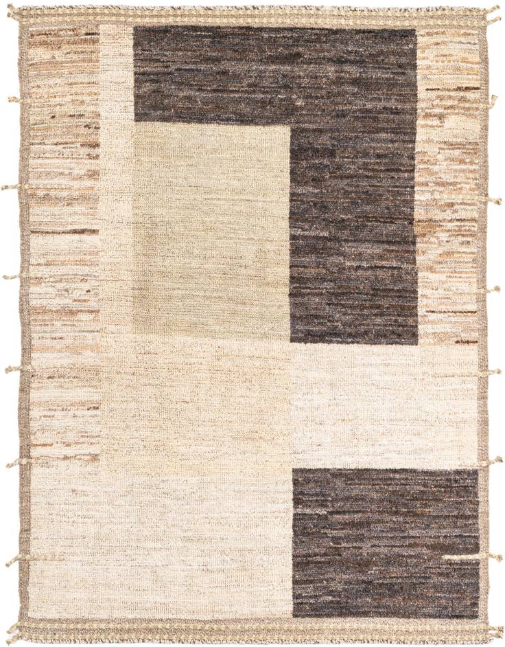 Detail image of 5' 2 x 7' Hand Knotted Moroccan Wool Rug