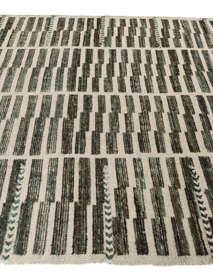 Detail image of 5' 8 x 8' 4  Hand Knotted Moroccan Wool Rug