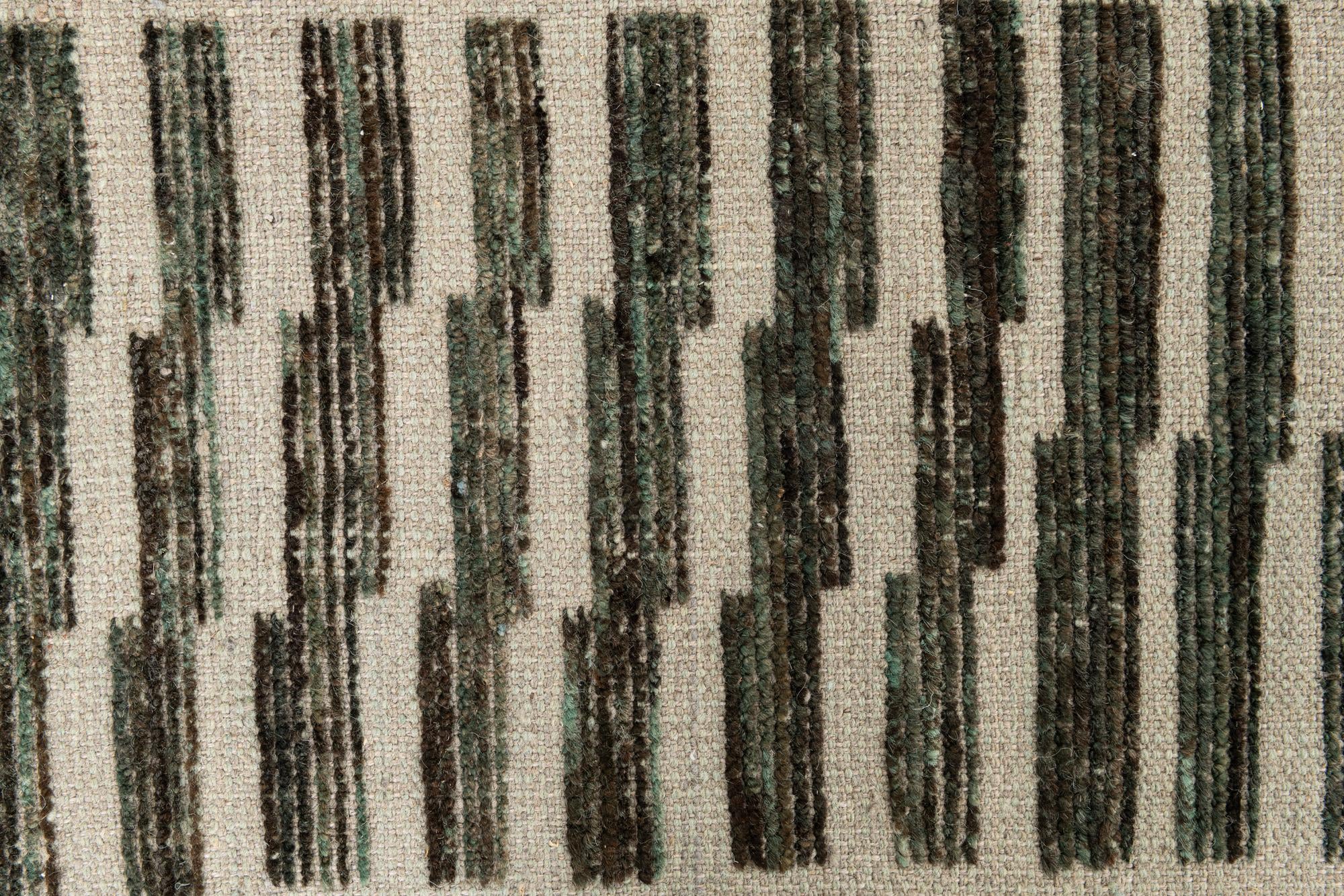 5' 8 x 8' 4 Hand Knotted Moroccan Wool Rug