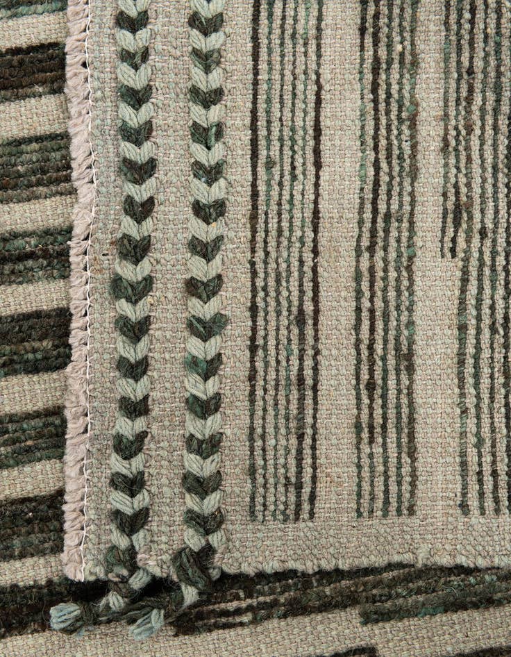 Detail image of 5' 8 x 8' 4  Hand Knotted Moroccan Wool Rug