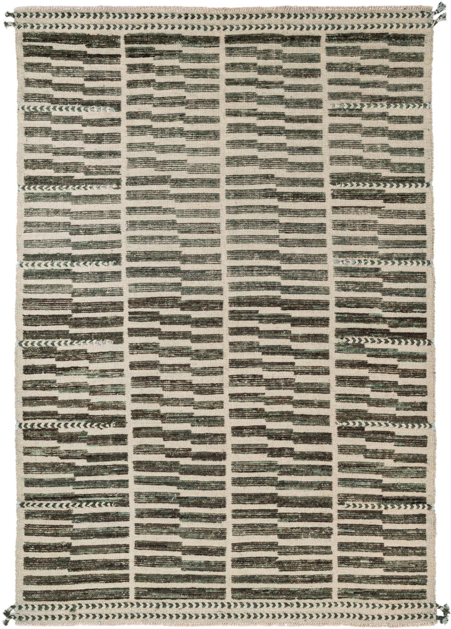 5' 8 x 8' 4 Hand Knotted Moroccan Wool Rug