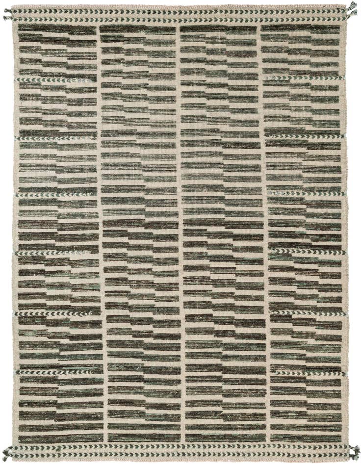 Detail image of 5' 8 x 8' 4 Hand Knotted Moroccan Wool Rug
