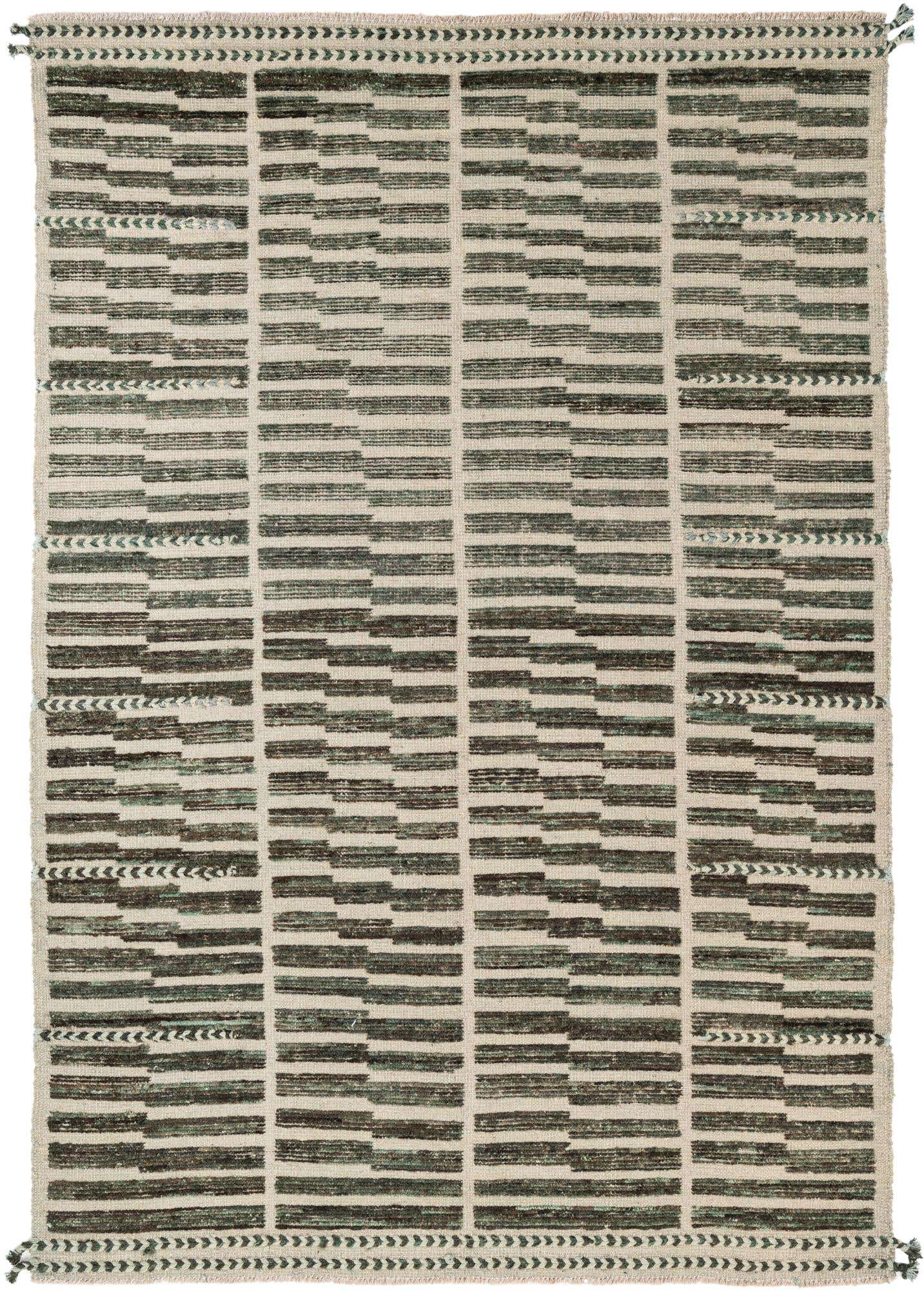 5' 8 x 8' 4 Hand Knotted Moroccan Wool Rug