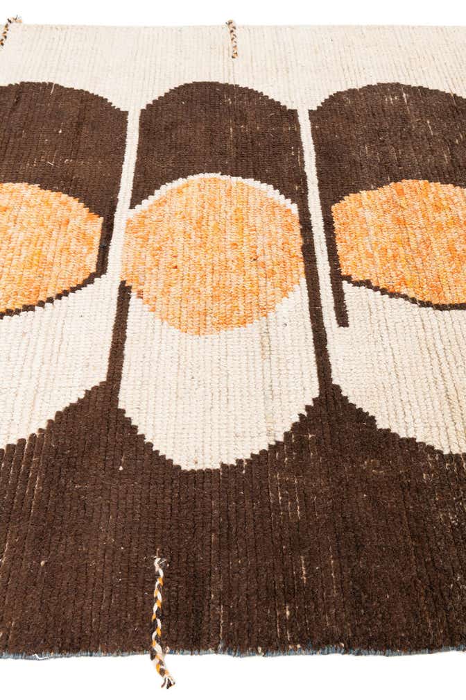 6' x 9' 8 Hand Knotted Moroccan Wool Rug