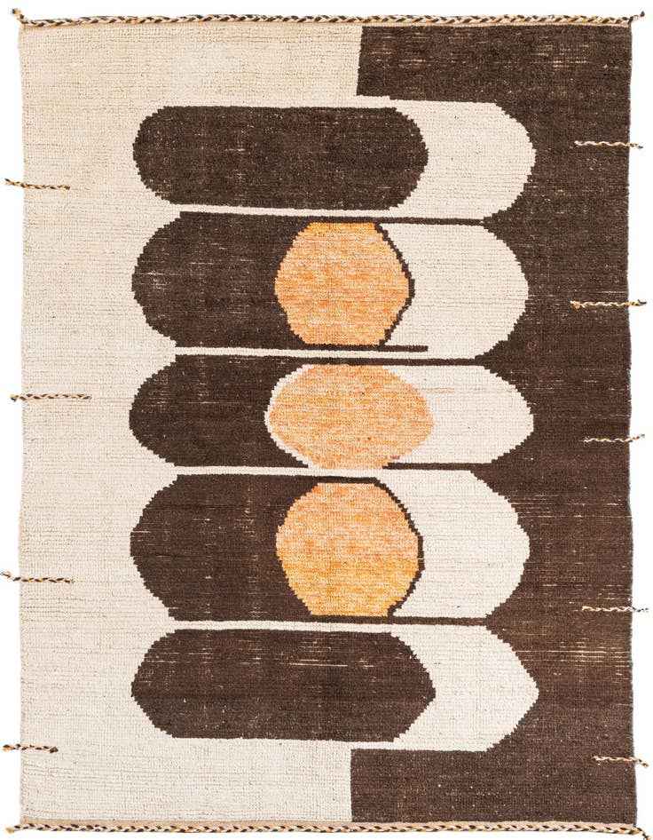 Detail image of 6' x 9' 8 Hand Knotted Moroccan Wool Rug