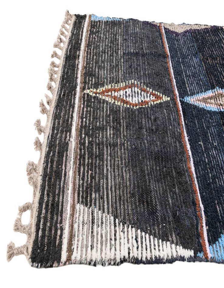 Detail image of 4' 2 x 6' 4  Hand Knotted Moroccan Wool Rug