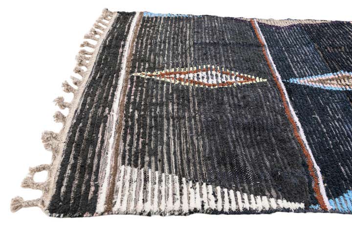 4' 2 x 6' 4 Hand Knotted Moroccan Wool Rug
