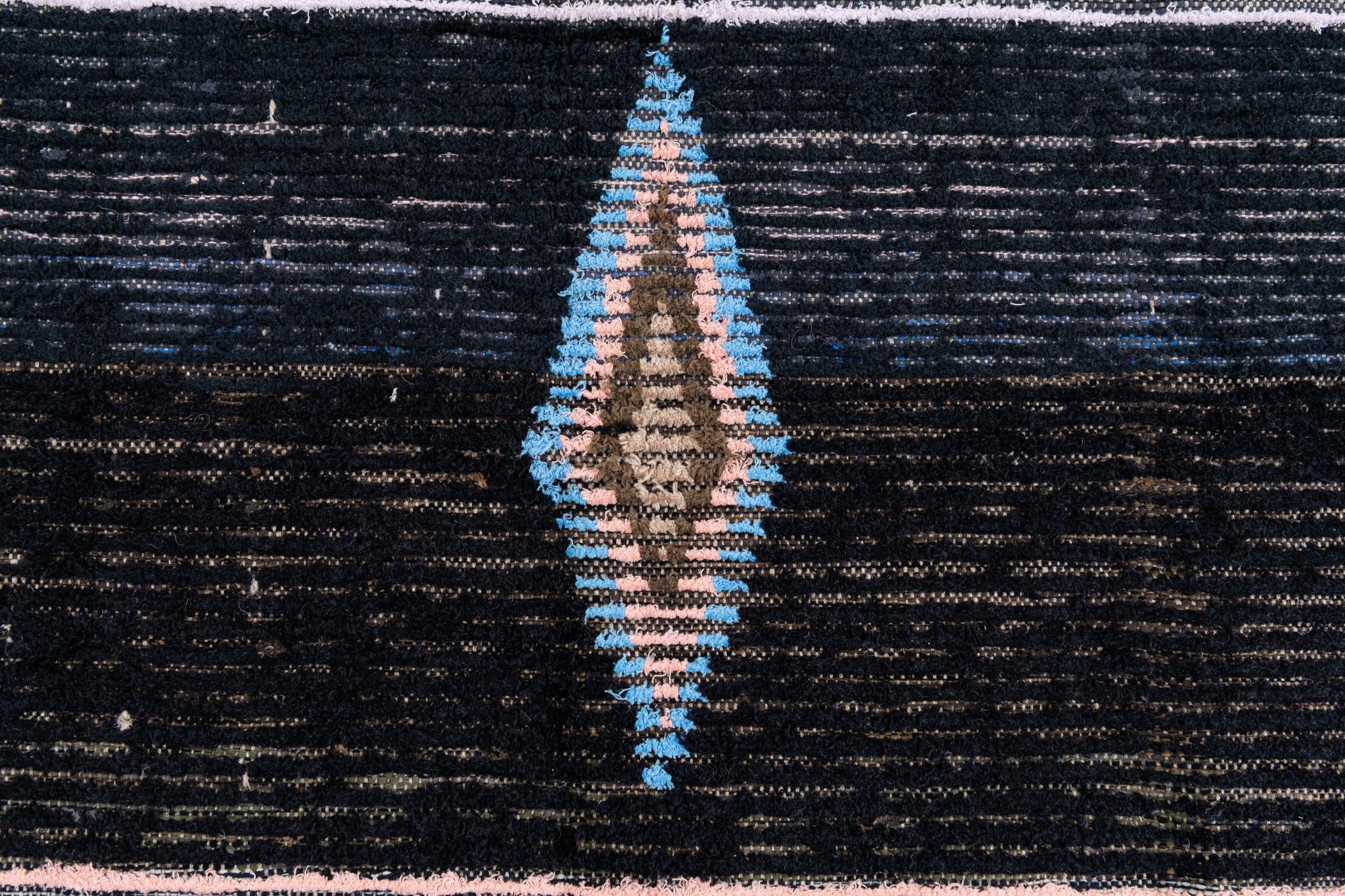 4' 2 x 6' 4 Hand Knotted Moroccan Wool Rug