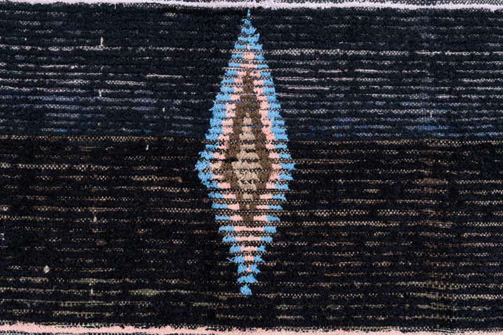 4' 2 x 6' 4 Hand Knotted Moroccan Wool Rug