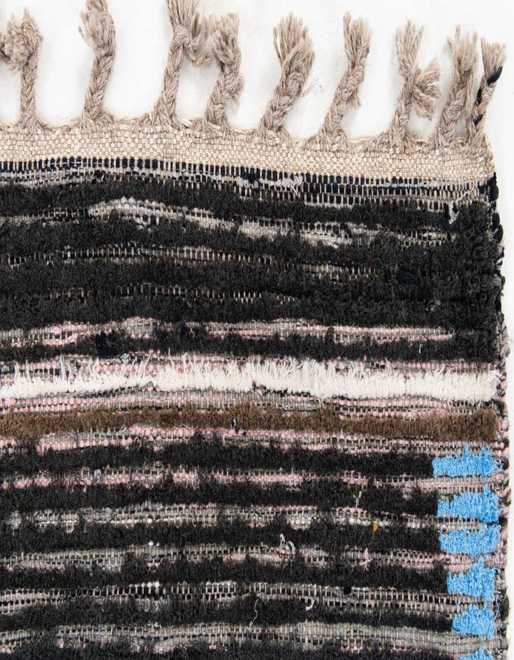 Detail image of 4' 2 x 6' 4  Hand Knotted Moroccan Wool Rug