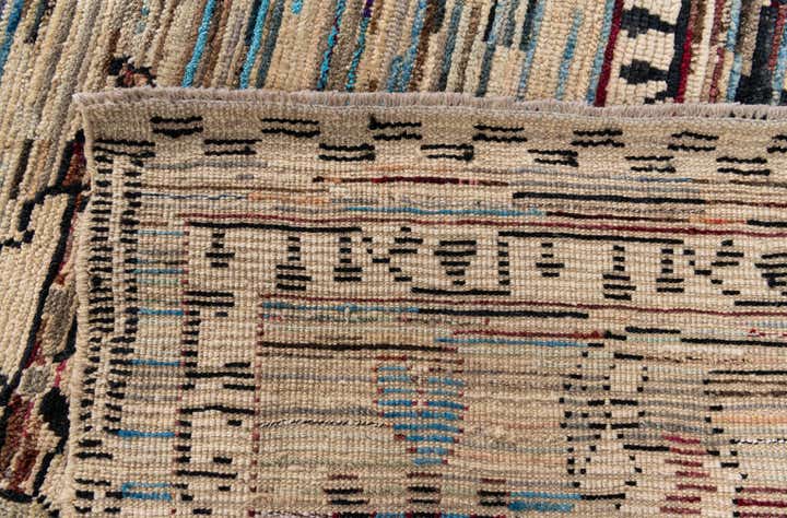 9' 8 x 12' 6 Hand Knotted Moroccan Wool Rug