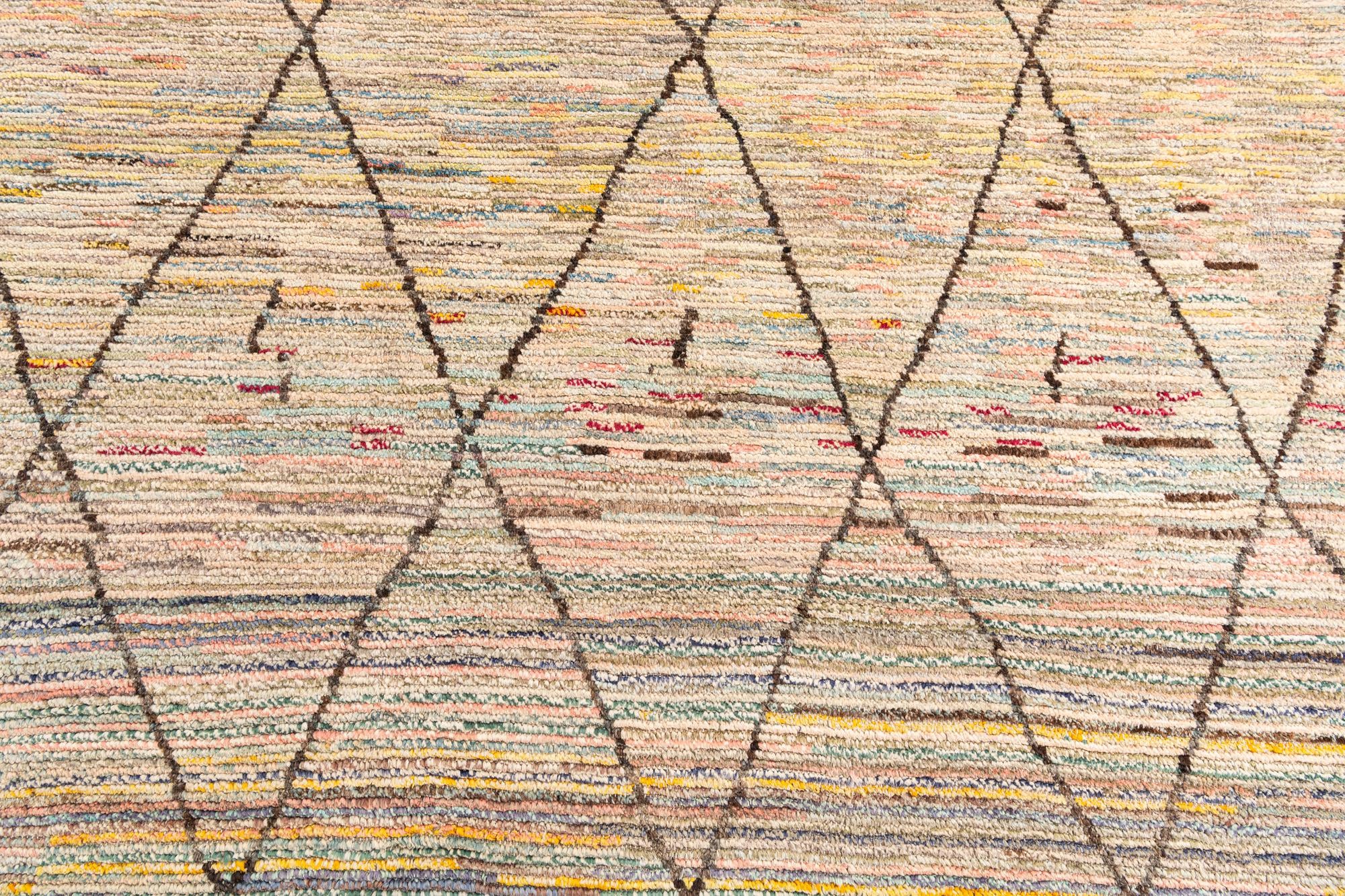 9' 7 x 11' 5 Hand Knotted Moroccan Wool Rug