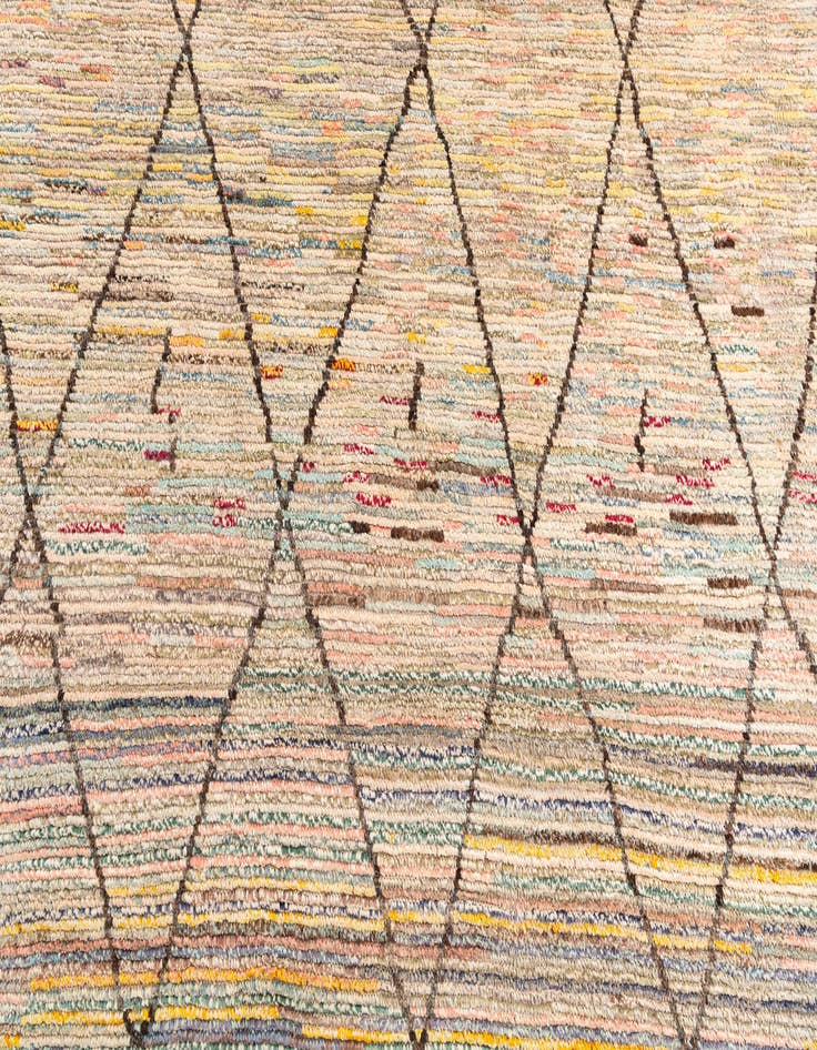 Detail image of 9' 7 x 11' 5  Hand Knotted Moroccan Wool Rug