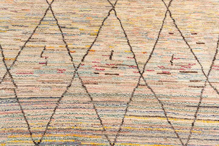 9' 7 x 11' 5 Hand Knotted Moroccan Wool Rug