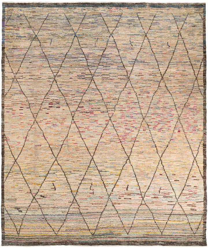9' 7 x 11' 5 Hand Knotted Moroccan Wool Rug