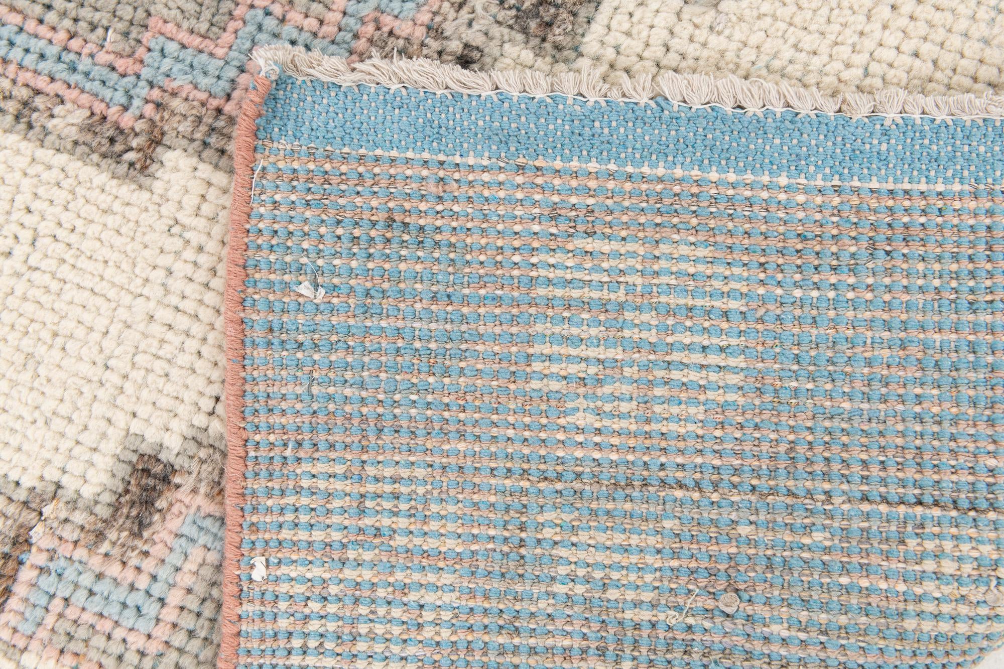 6' x 9' 8 Hand Knotted Moroccan Wool Rug