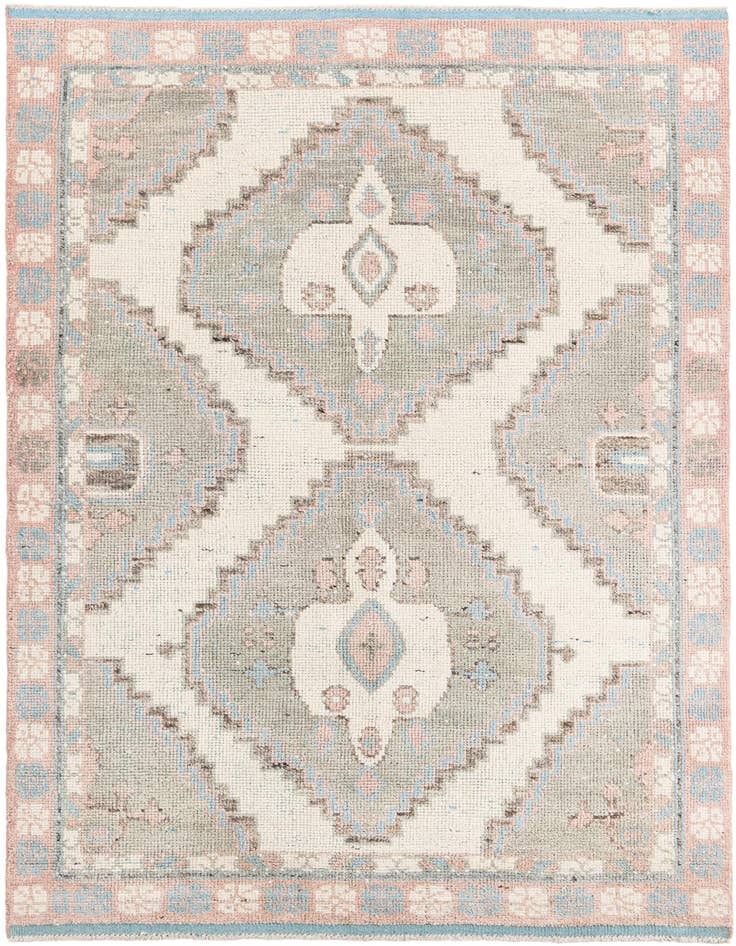 Detail image of 6' x 9' 8 Hand Knotted Moroccan Wool Rug