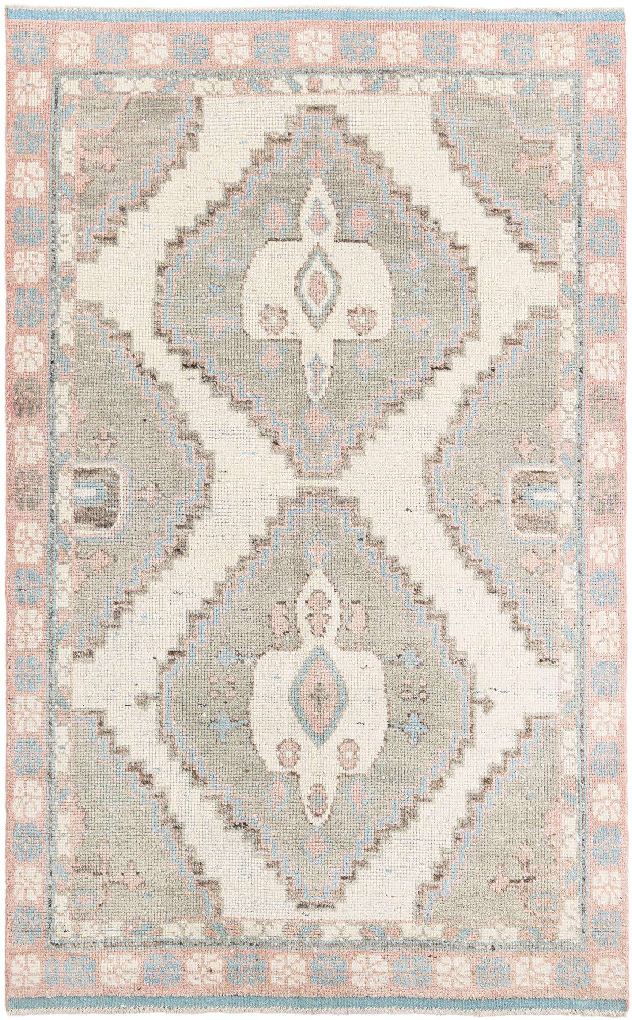 6' x 9' 8 Hand Knotted Moroccan Wool Rug