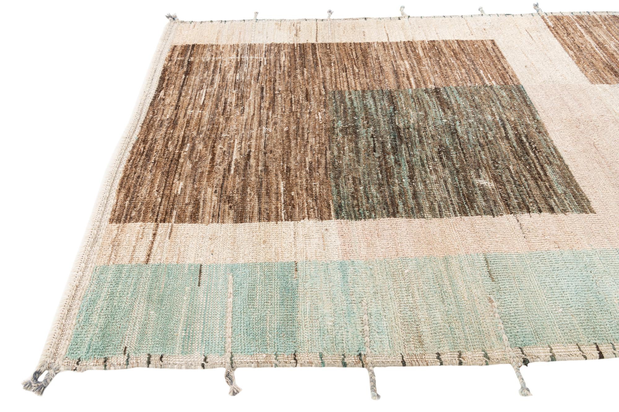 5' 4 x 7' 3 Hand Knotted Moroccan Wool Rug