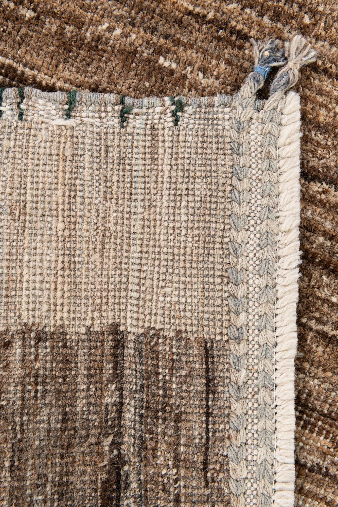 5' 4 x 7' 3 Hand Knotted Moroccan Wool Rug