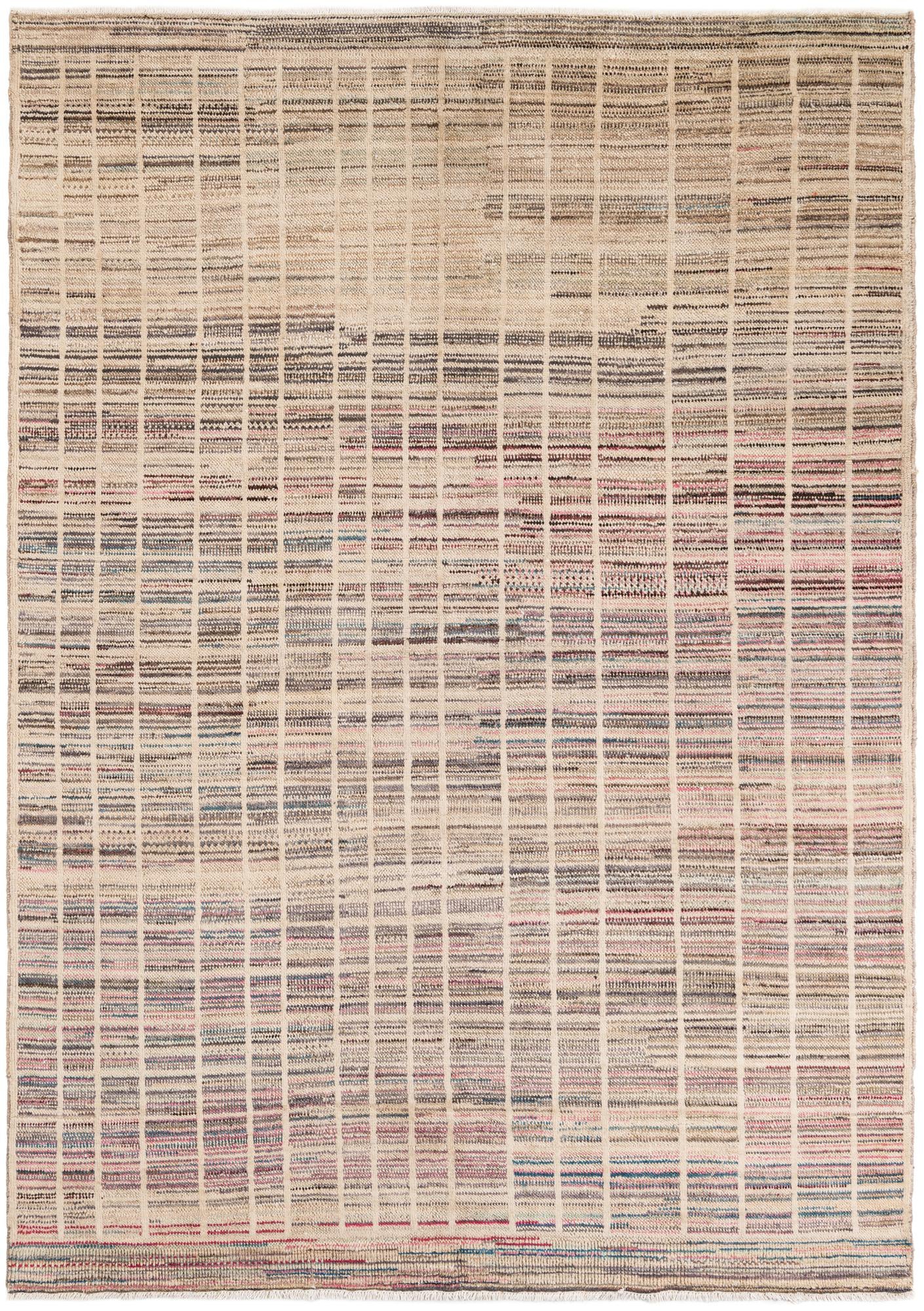 6' 6 x 9' 2 Hand Knotted Moroccan Wool Rug