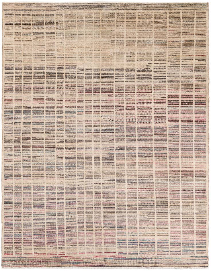 Detail image of 6' 6 x 9' 2 Hand Knotted Moroccan Wool Rug