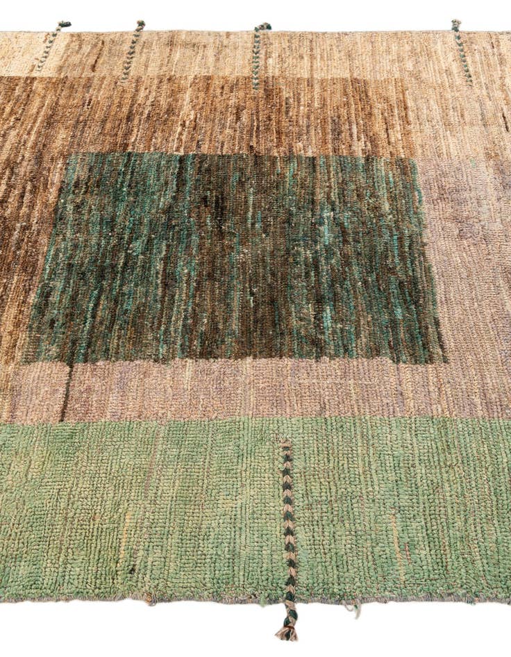 Detail image of 5' 4 x 7' 1  Hand Knotted Moroccan Wool Rug