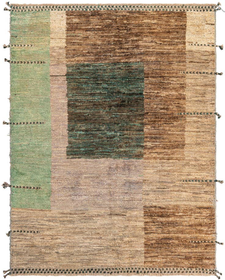 Detail image of 5' 4 x 7' 1 Hand Knotted Moroccan Wool Rug