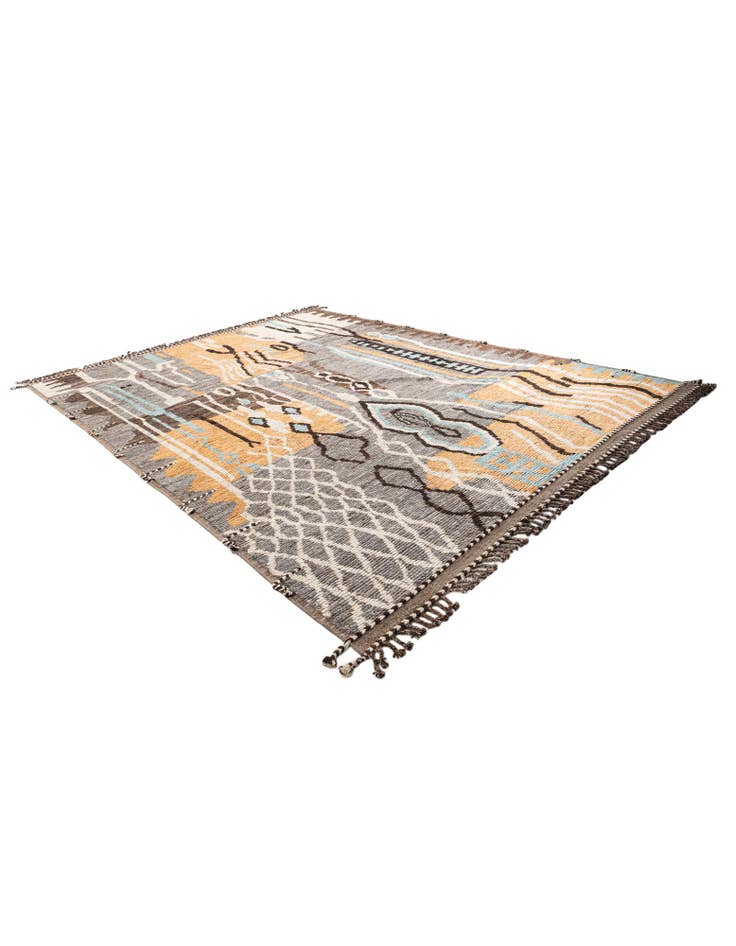 Detail image of 10' 3 x 13' 4 Hand Knotted Moroccan Wool Rug