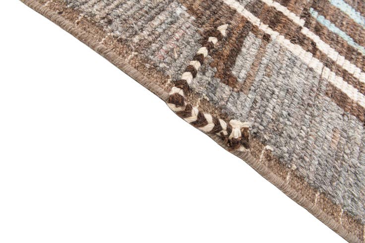 Detail image of 10' 3 x 13' 4 Hand Knotted Moroccan Wool Rug