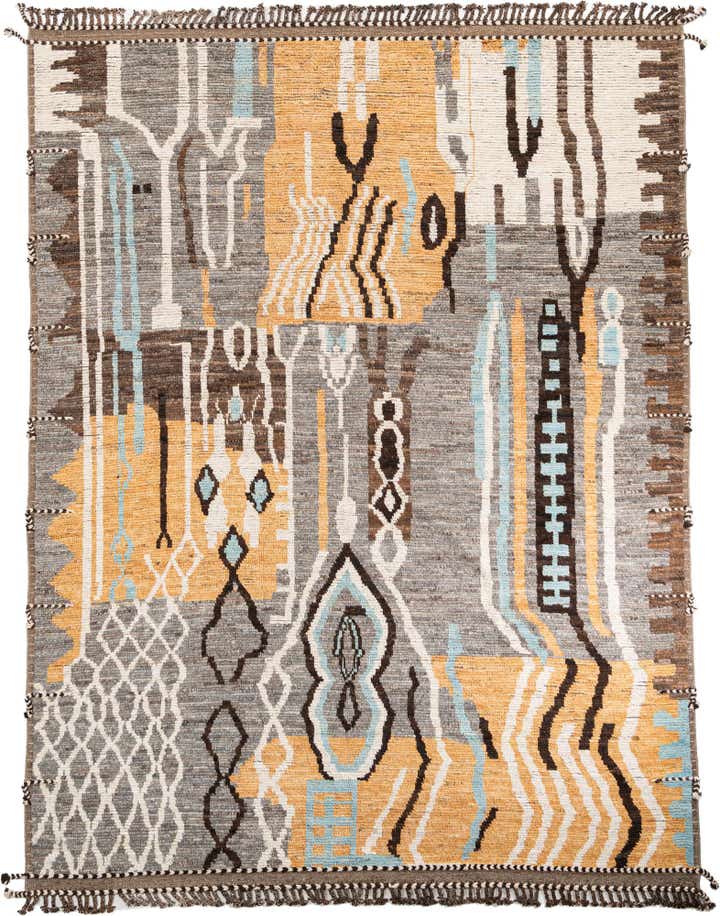 10' 3 x 13' 4 Hand Knotted Moroccan Wool Rug