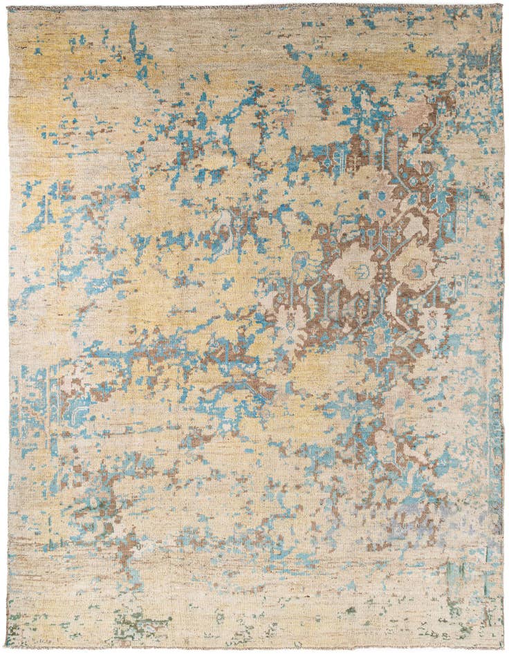 Detail image of 10' 3 x 14' 1 Hand Knotted Moroccan Wool Rug