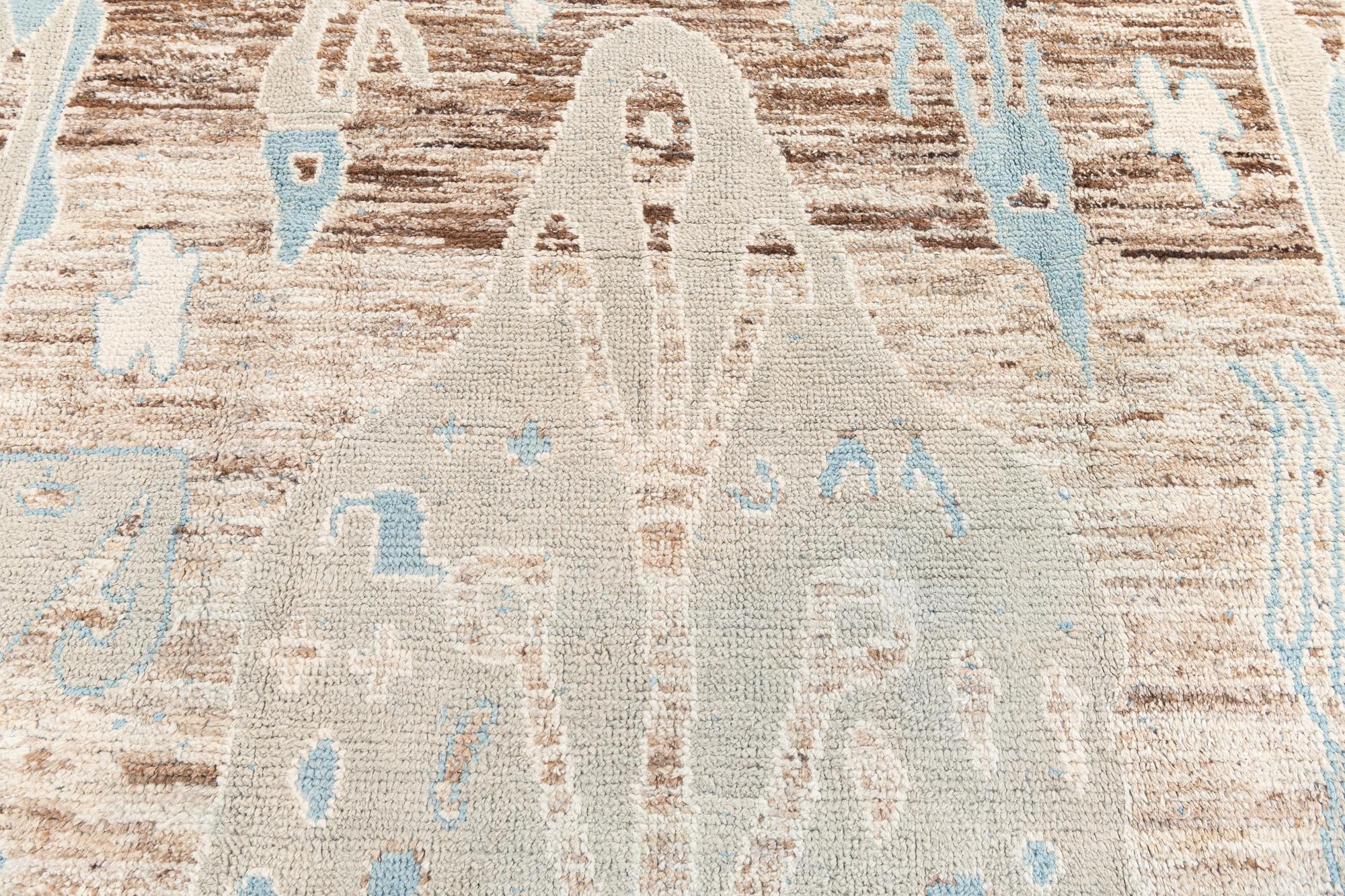 8' 10 x 13' 6 Hand Knotted Moroccan Wool Rug