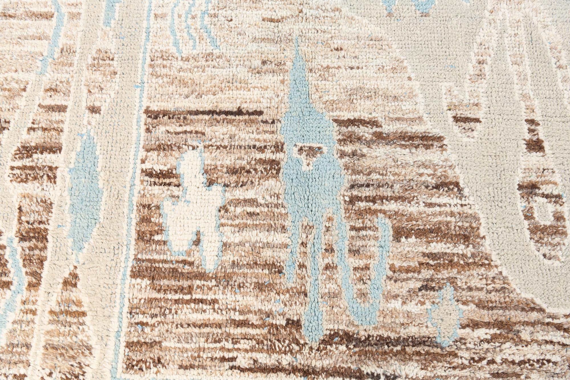 8' 10 x 13' 6 Hand Knotted Moroccan Wool Rug