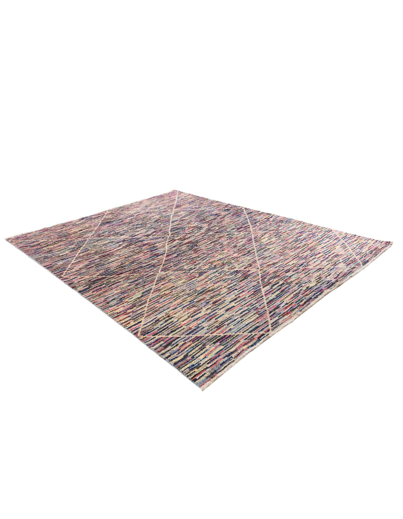 7' 9 x 9' 8 Hand Knotted Moroccan Wool Rug