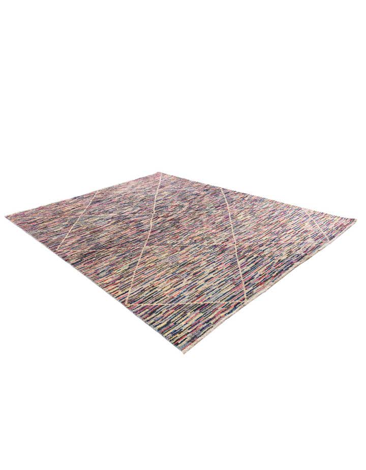 7' 9 x 9' 8 Hand Knotted Moroccan Wool Rug